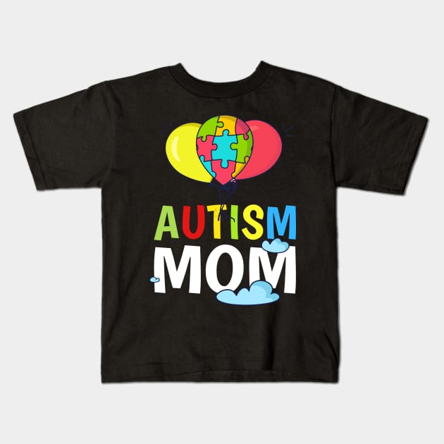 autism mom Kids T-Shirt by Family